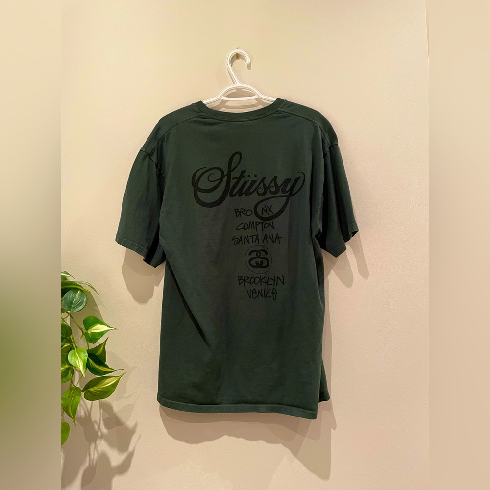 Stussy World Tour Tee-shirt (Forest Green) - Picture 2 of 2